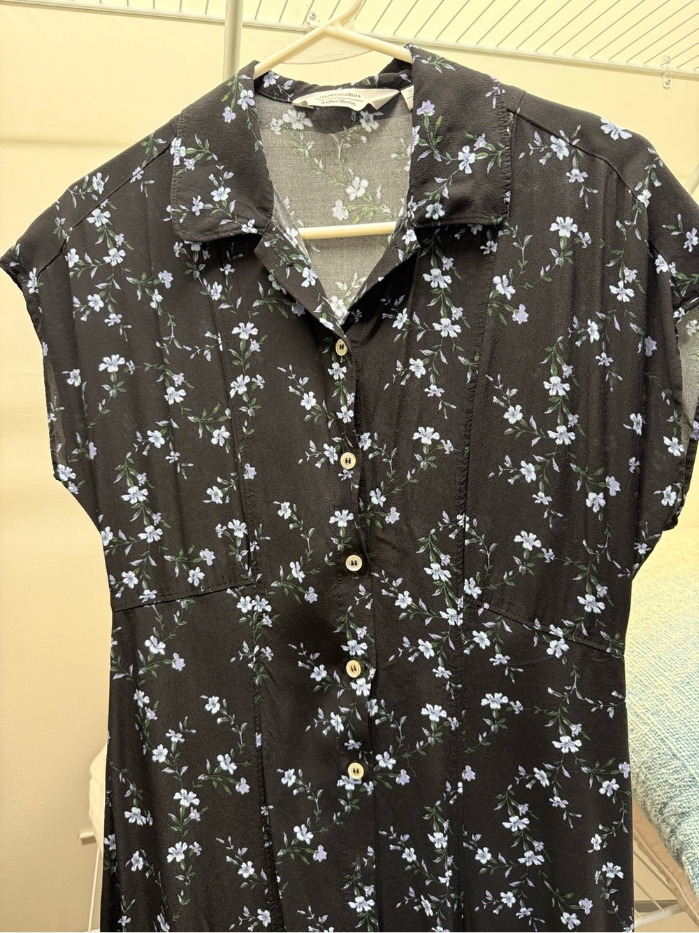 & Other Stories Floral Shirt Dress sz 2